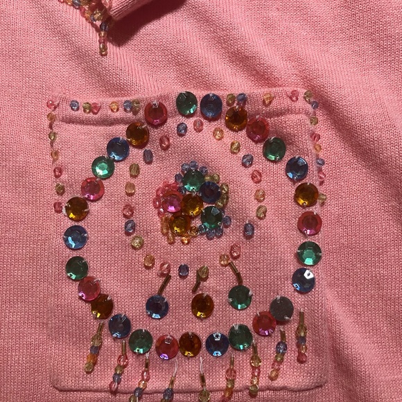 Pink Cardigan Sweater - Picture 2 of 14